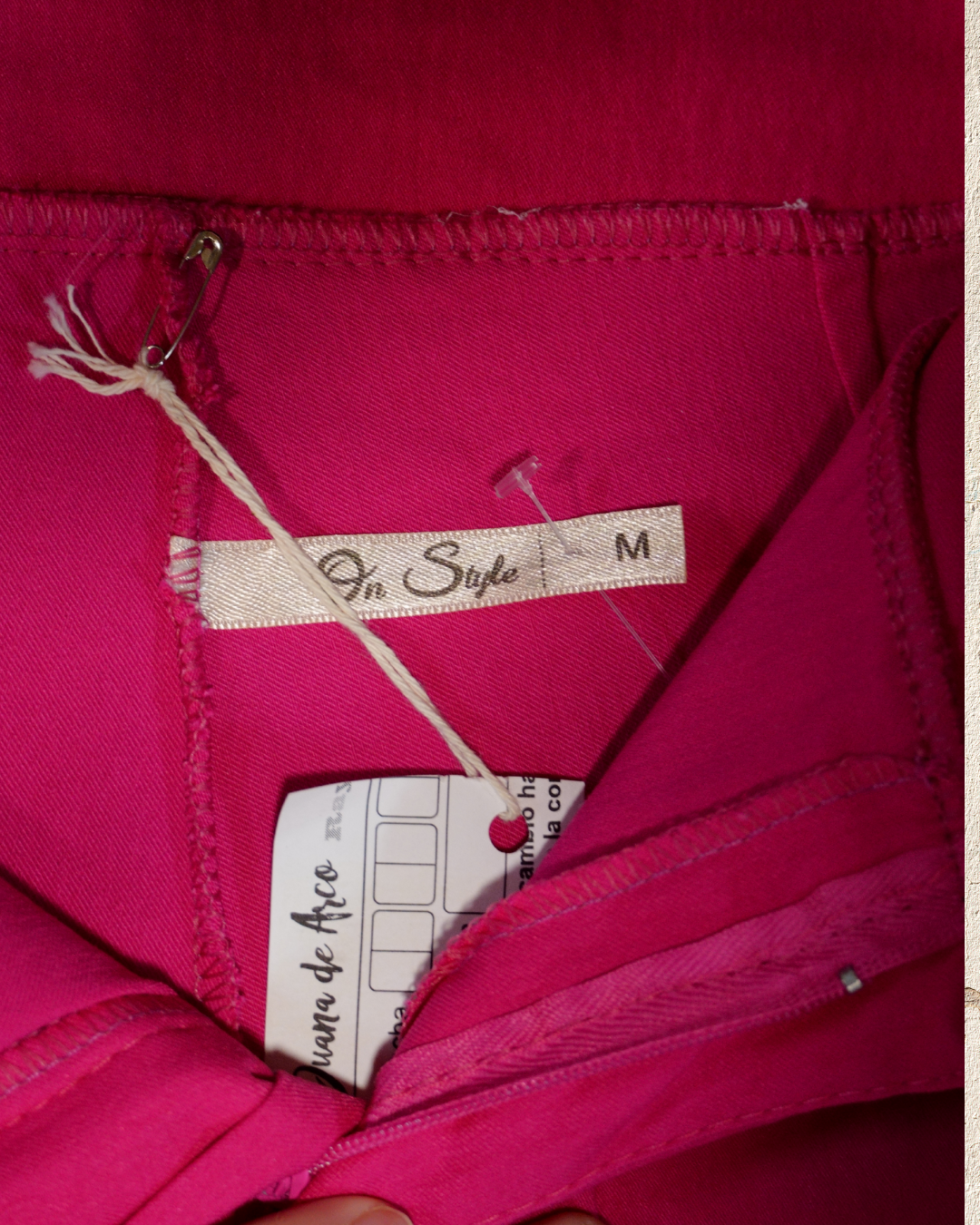 Short pollera en lycra rosa