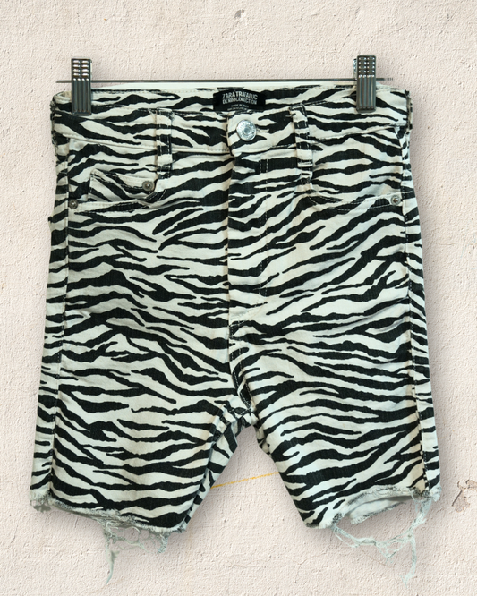 Short de cebra Zara