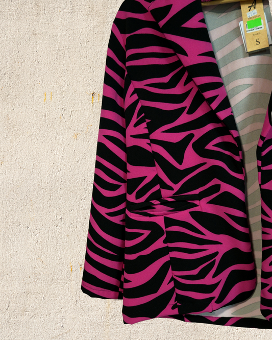 Blazer con estampa de cebra nuevo con etiquetas Amanda